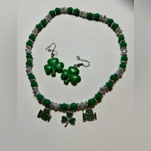 ✅St. Patricks Day Earrings and Necklace